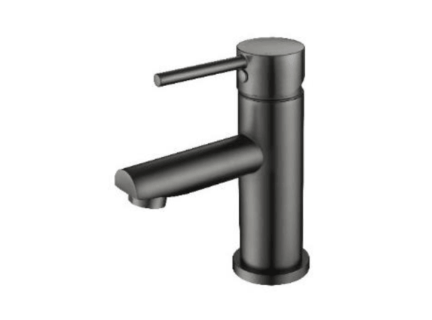 Cordoba Gunmetal Basin Mixer Straight Spout