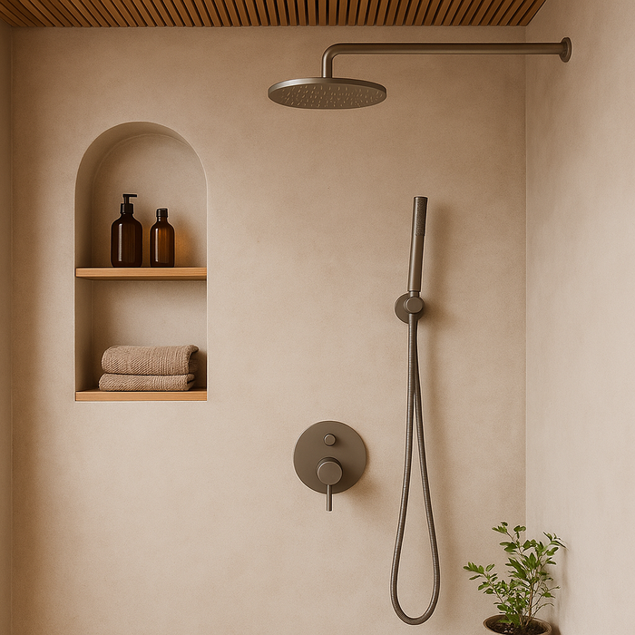 Cordoba Gunmetal Shower Handpiece on Bracket