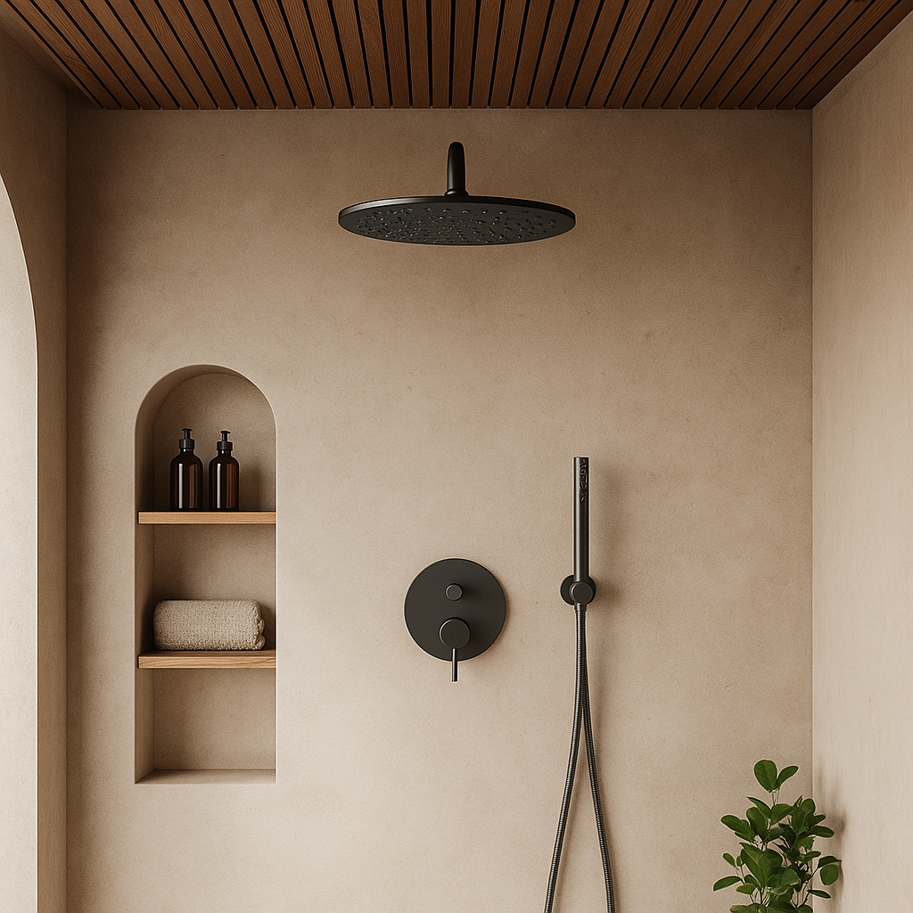 Cordoba Gunmetal Shower Head 200mm