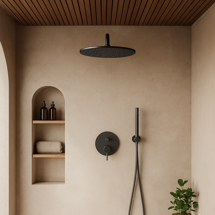 Cordoba Gunmetal Shower Head 200mm