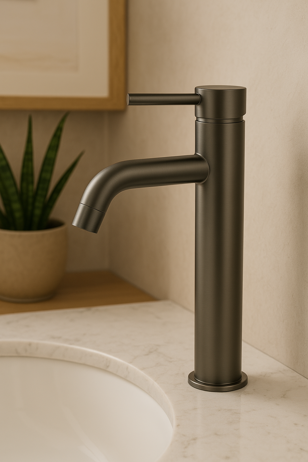 Cordoba Gunmetal Tall Basin Mixer