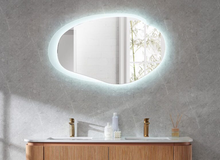 Lustra LED Mirror – 1100mm Acrylic Frame Mirror | Touchless, Backlit & Demister