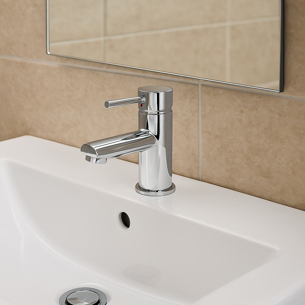 Round Basin Mixer 35mm cartridge