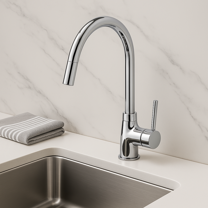 Round Kitchen Mixer 40mm cartridge