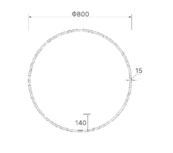 Boston LED Mirror – 800mm Round Backlit Mirror with Auto Demister & Touch Sensor