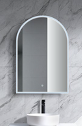Tasman LED Mirror – 900mm Copper-Free Backlit Mirror with Touchless Sensor (Natural Timber or Matt White)