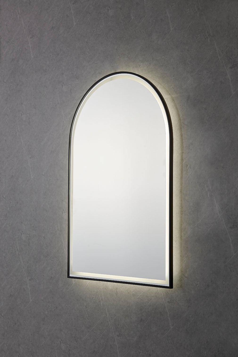 Tasman LED Mirror – Framed Wall-Hung Bathroom Mirror with Backlit Touch Sensor