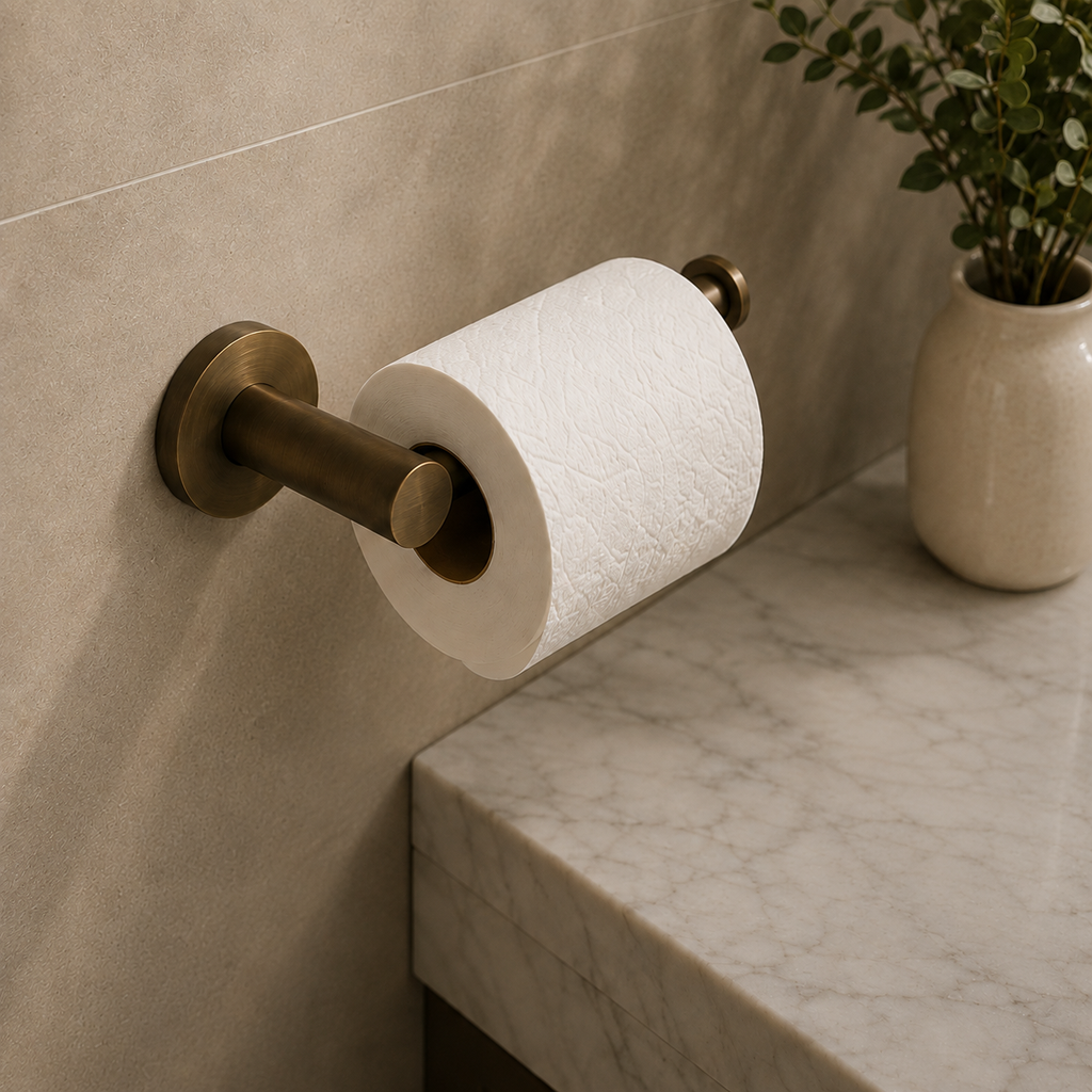 Seville Antique Brass Toilet Paper Holder
