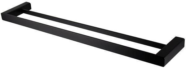 Onix Black Double Towel Rail