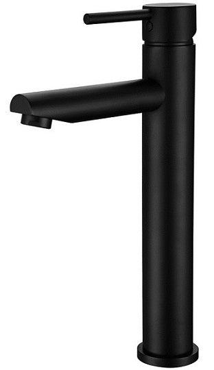 Black Round Tall Basin Mixer