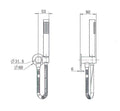 Valencia Brushed Nickel Shower Hose & Sprayer