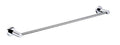 Round Single Towel Rail – Chrome 600mm, 750mm, 900mm sizes for modern bathrooms with sleek design.
