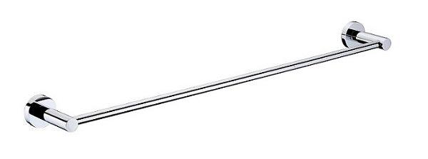 Round Single Towel Rail – Chrome 600mm, 750mm, 900mm sizes for modern bathrooms with sleek design.