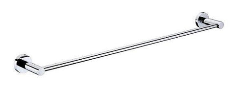 Round Single Towel Rail – Chrome 600mm, 750mm, 900mm sizes for modern bathrooms with sleek design.