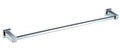 Square Single Towel Rail – 600mm, 750mm, 900mm polished chrome towel bar with square design for modern bathrooms.