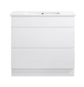 Core 900W Freestanding Vanity 460mm – Gloss White Finish with Soft Close Drawers