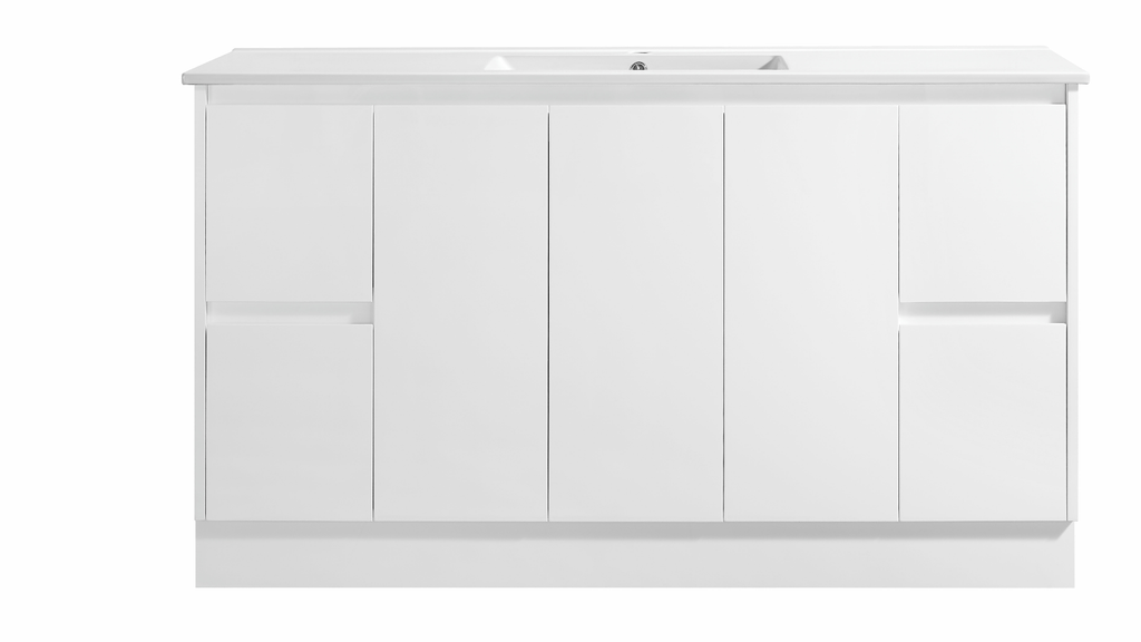 Sammy 1500W Freestanding 460mm  Vanity – Gloss or Matt 2-Pack Finish with Soft Close Drawers