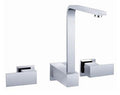 Square Handle Wall Sink Set (TPS-203) – Modern wall-mounted sink mixer with polished chrome finish and ergonomic square handles.