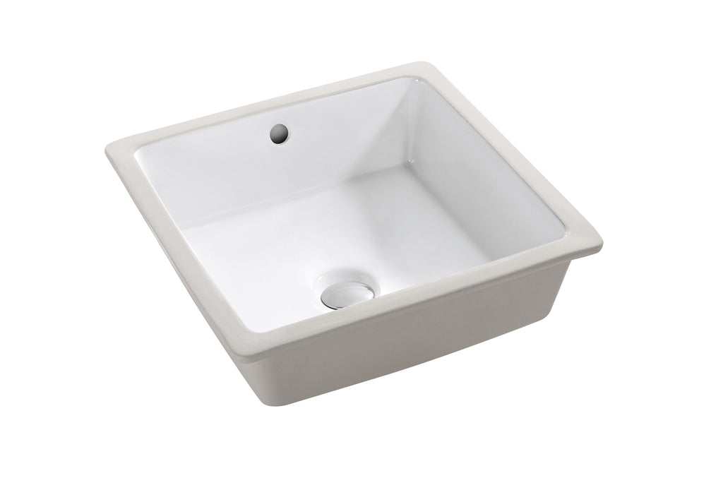 Undermount Ceramic Sink – 410mm Square with 12L Capacity