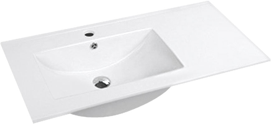 Wave Slim Line Ceramic Vanity Basin – Curved Bowl Design with Slim Top 900mmx460mmx200mm
