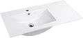 Wave Slim Line Ceramic Vanity Basin – Curved Bowl Design with Slim Top 900mmx460mmx200mm
